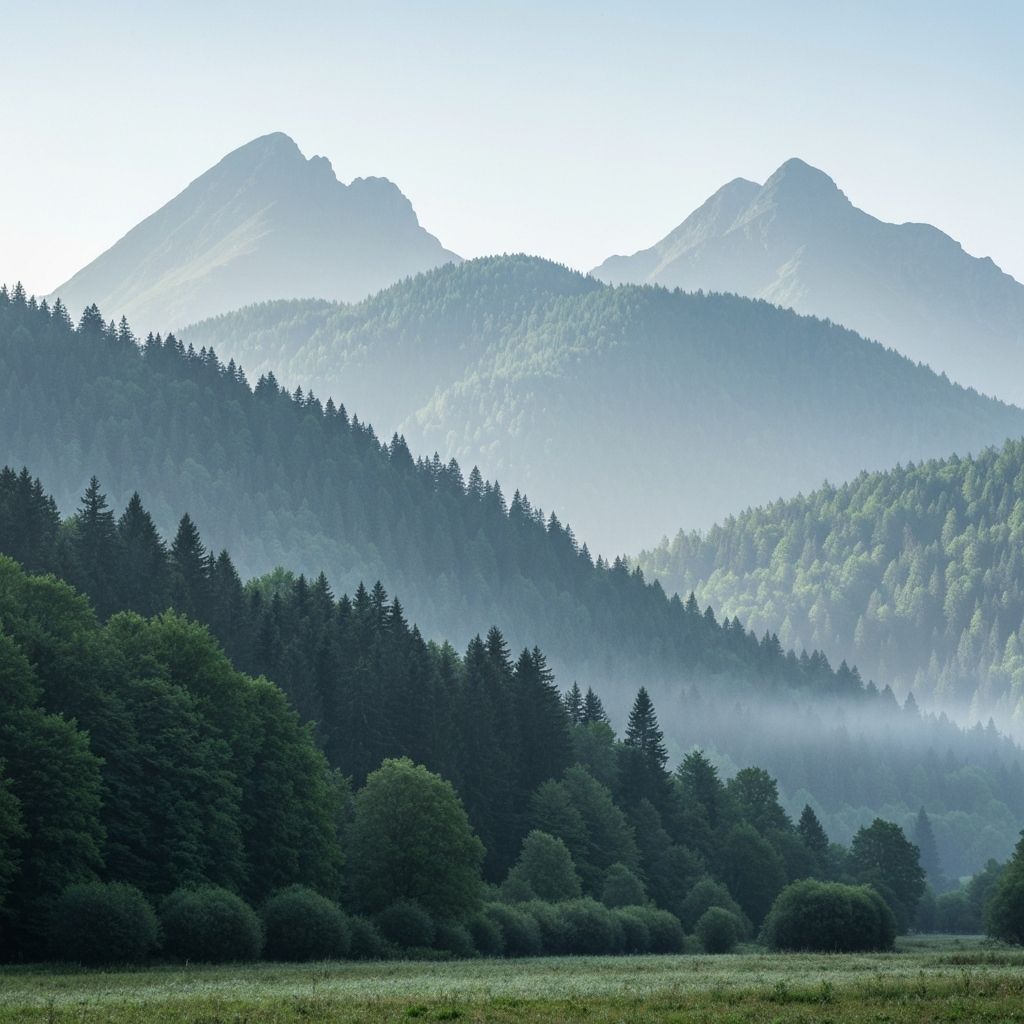 Pemandangan alam yang menggambarkan kesehatan dan harmoni